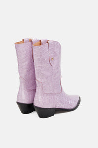 Pippa Croco Boot | Lovender