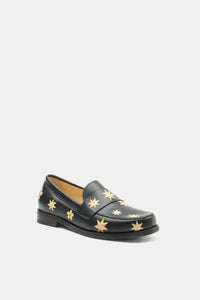 Luna Loafer | Black/Gold