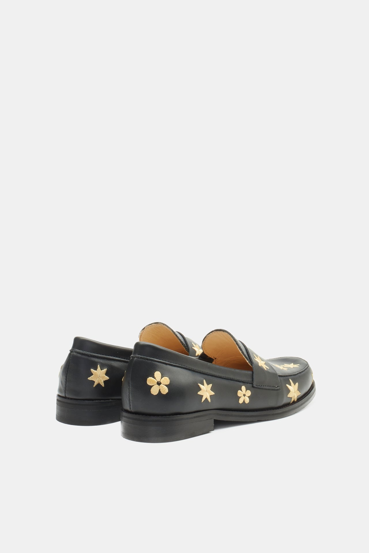 Luna Loafer | Black/Gold