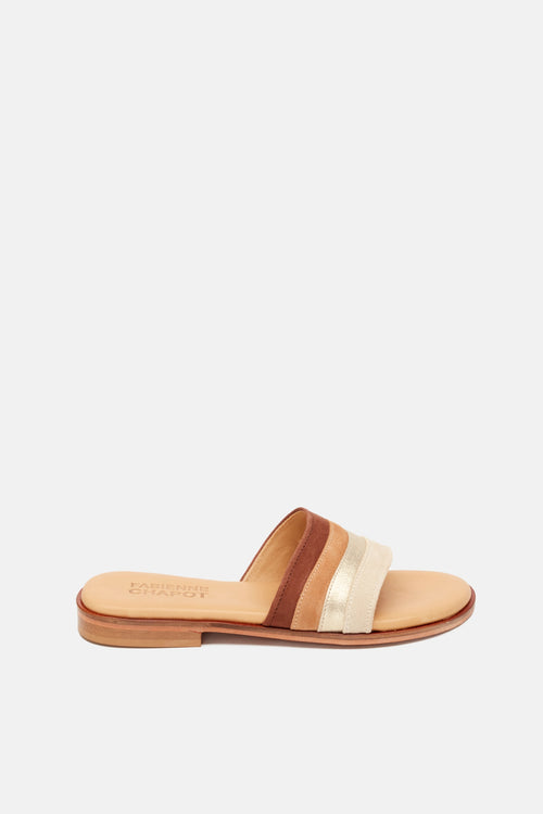 Swirl Sandal | Camel Mix