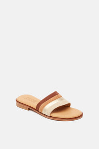 Swirl Sandal | Camel Mix