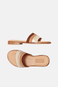 Swirl Sandal | Camel Mix