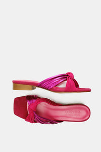 Momo Sandal | Pink Metallic