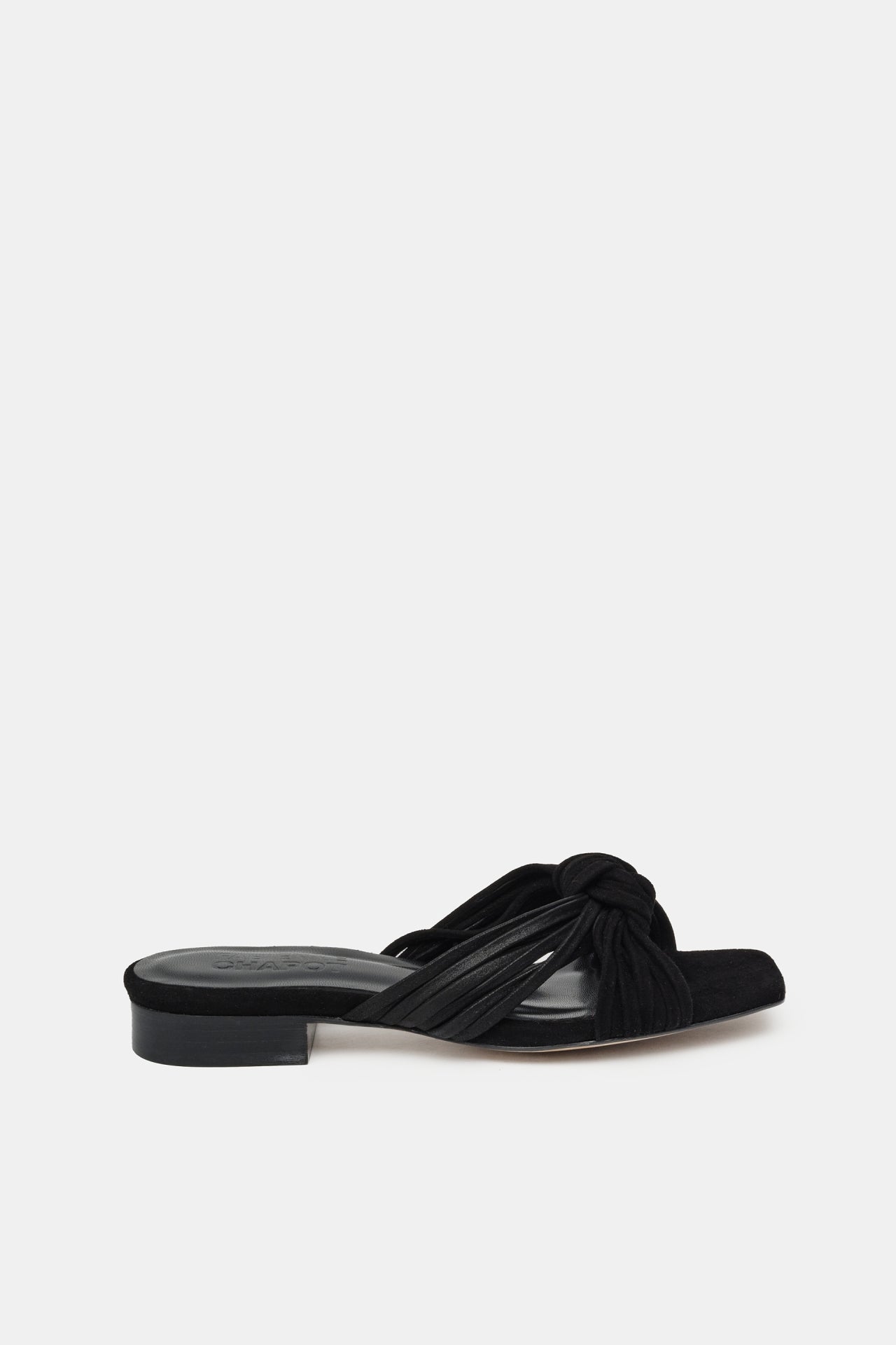 Momo Sandal | Black Metallic