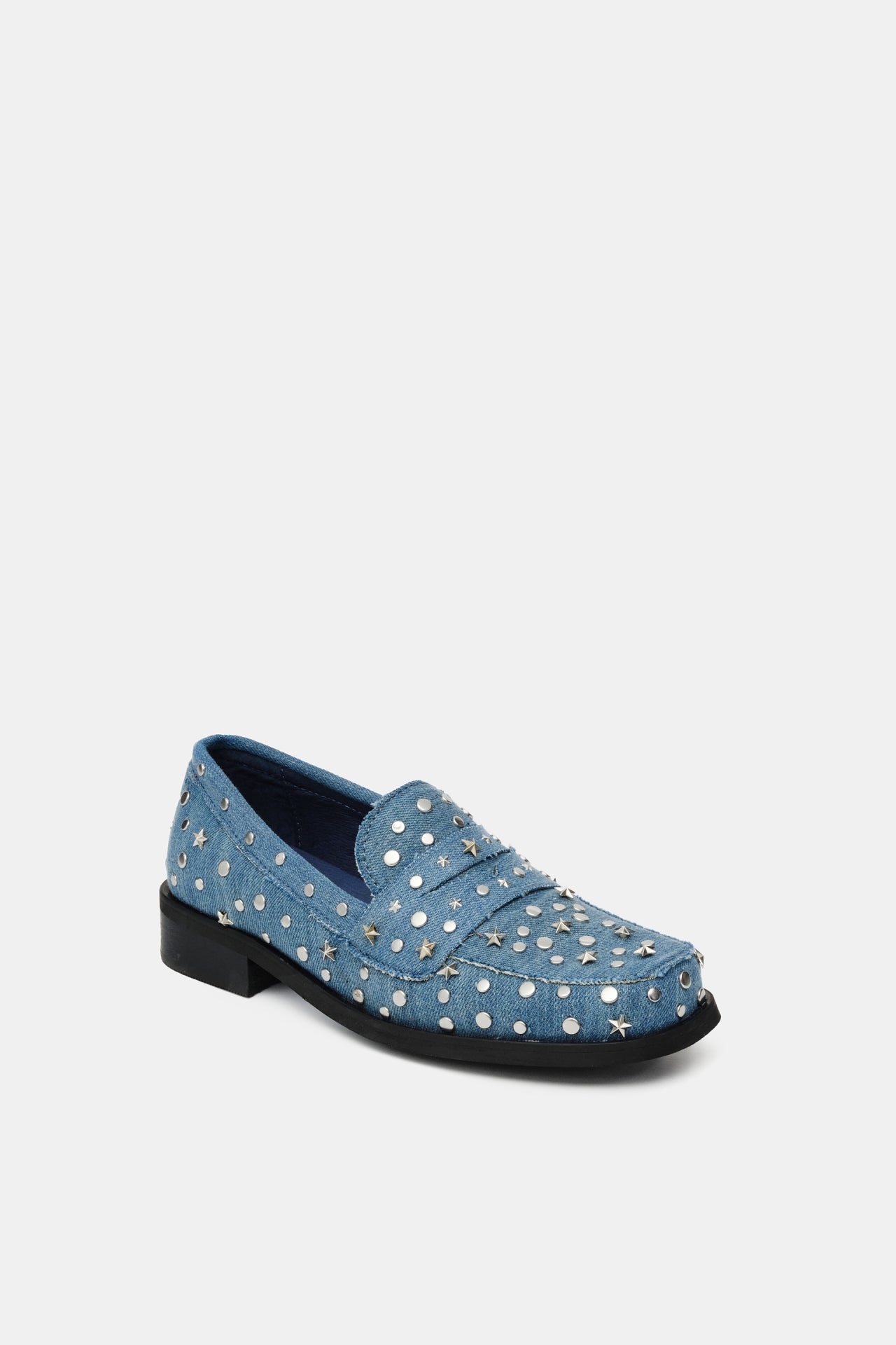 Pim Studs Loafer | Denim