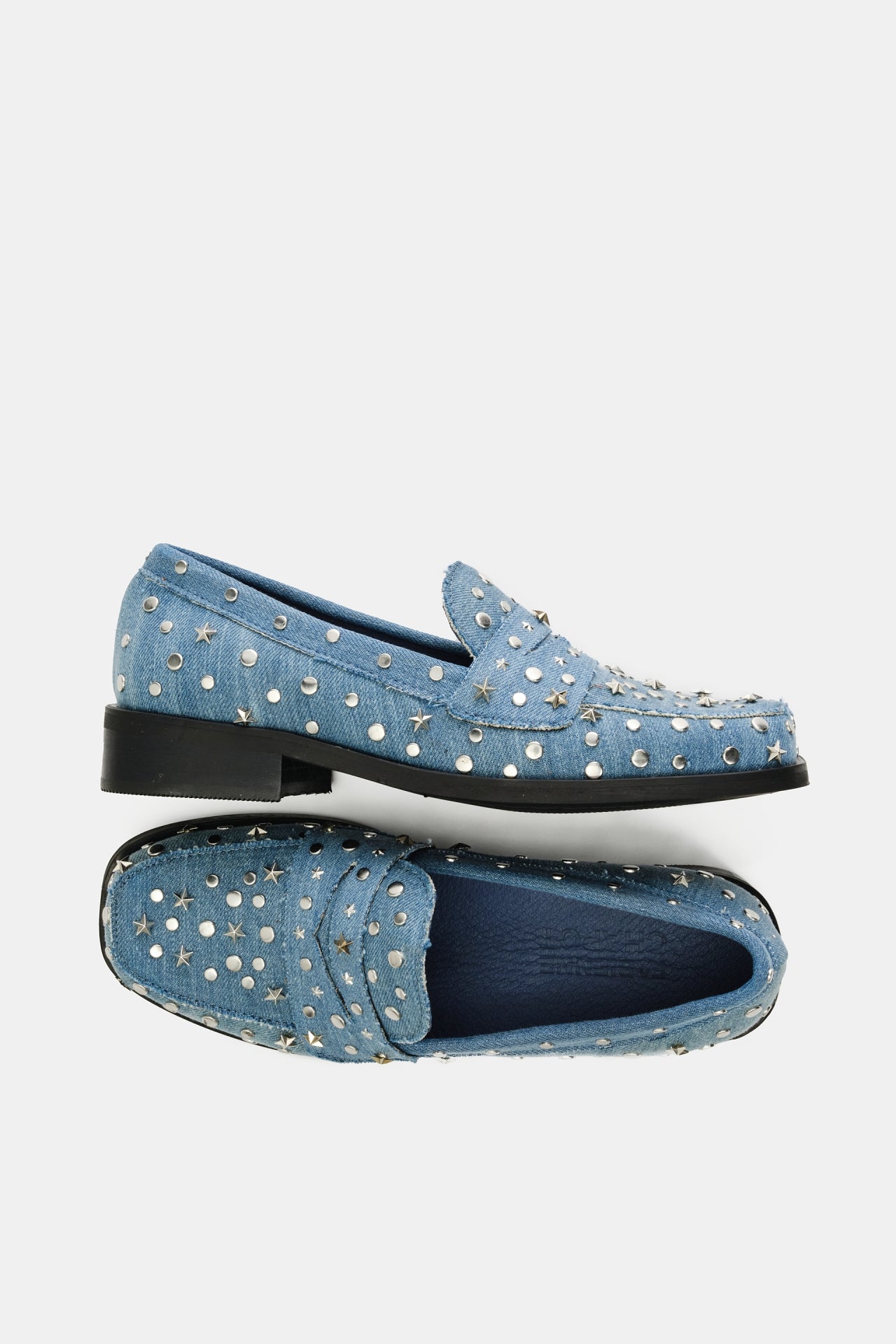 Pim Studs Loafer | Denim