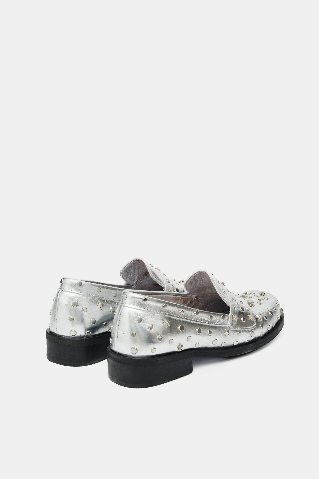 Pim Studs Loafer | Silver