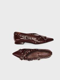 Clara Ballerina | Deep Burgundy
