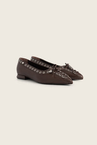 Sailor Ballerinas | Chocolate Brown