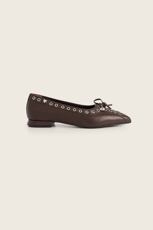 Sailor Ballerinas | Chocolate Brown