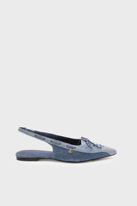 Sailor Slingback Flat | Denim