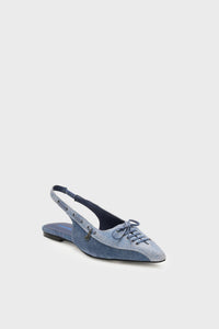 Sailor Slingback Flat | Denim