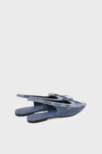 Sailor Slingback Flat | Denim