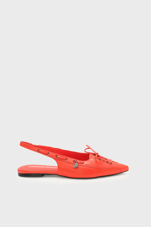 Sailor Slingback Flat | Tangerine Tango