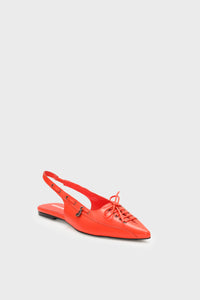 Sailor Slingback Flat | Tangerine Tango