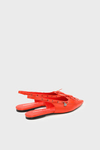 Sailor Slingback Flat | Tangerine Tango