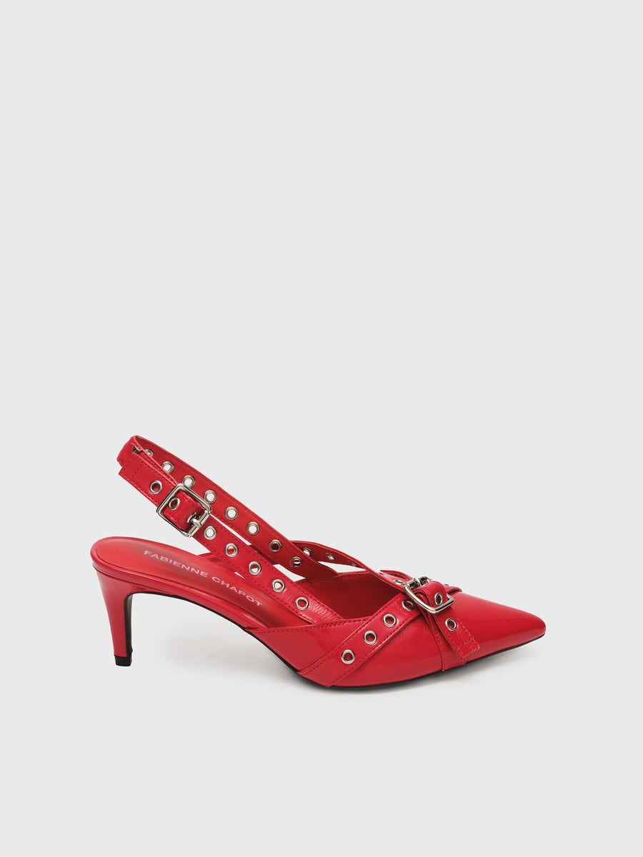 Mary Pump | Disco Red