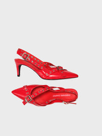 Mary Pump | Disco Red
