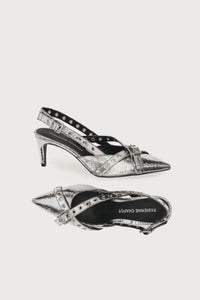 Mary Pump | Silver
